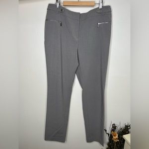 Calvin Klein Womens Straight Leg Modern Fit Ankle Dress Pants